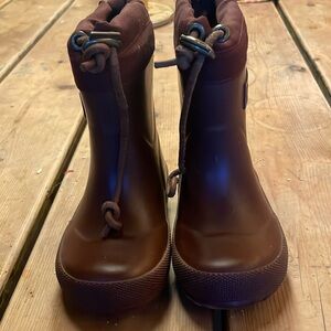 Bisgaard wool lined real rubber toddler rain boots. Size 6US.